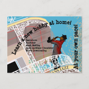 QUARANTINE-HOBBIES via Slipperywindow Briefkaart