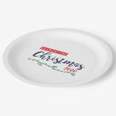 Quarantine kerstmis 2020-Bord Papieren Bordje (Gekanteld)