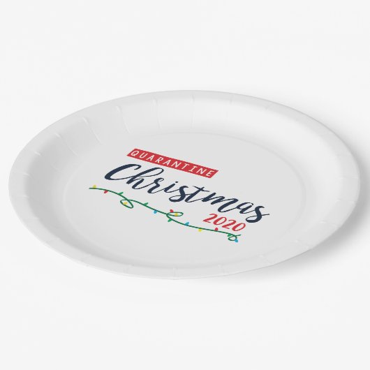 Quarantine kerstmis 2020-Bord Papieren Bordje (Gekanteld)