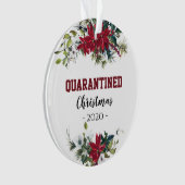 Quarantine Kerstmis 2020 Foto familie Ornament (voorkant)