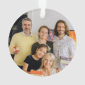 Quarantine Kerstmis 2020 Foto familie Ornament (achterkant)