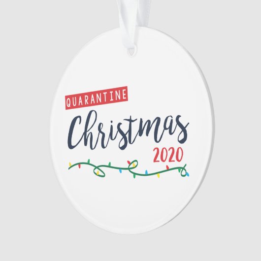 Quarantine Kerstmis 2020 Ornament (voorkant)