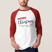Quarantine Kerstmis 2020 Raglan Shirt (Voorkant)