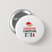 Quarantine Kerstmis 2021-kerstmis-Funny Ronde Button 5,7 Cm (Voorkant /achterkant)
