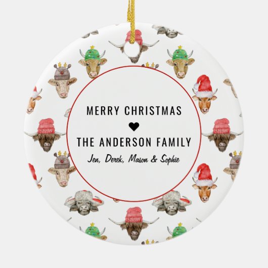 Quarantine Kerstmis | Funny 2020 Herdenking Keramisch Ornament (Achterkant)