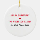 Quarantine Kerstmis | Funny 2020 Herdenking Keramisch Ornament (Achterkant)