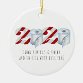 Quarantine Kerstmis | Funny 2020 Herdenking Keramisch Ornament (Voorkant)