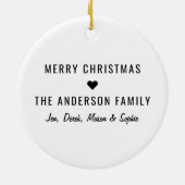 Quarantine Kerstmis | Funny 2020 Herdenking Keramisch Ornament (Achterkant)