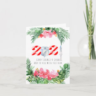 Quarantine Kerstmis   Funny 2021 Herdenking Feestdagen Kaart