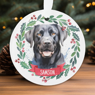 Quarantine Kerstmis Ruff Year Face Mask Santa Dog Ornament