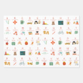 Quarantine Life Alphabet Wrapping Blad Inpakpapier Vel (Voorkant 3)