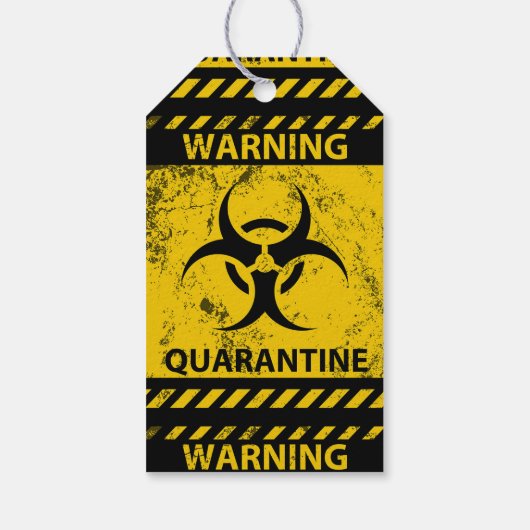 Quarantine Lockdown Birthday Cadeaulabel (Achterkant)