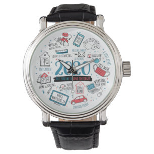 Quarantine Memorabilia Funny 2020 Herdenking Horloge