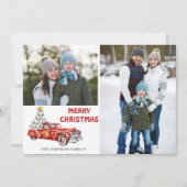 Quarantine Merry Kerstmis 4 PHOTO Greep Feestdagenkaart (Voorkant)