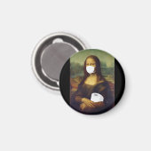 Quarantine Mona Lisa Magneet (Voorkant / Achterkant)
