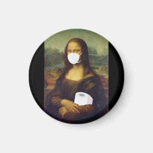 Quarantine Mona Lisa Magneet