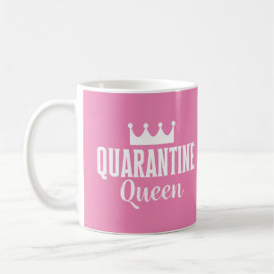 Quarantine Queen 2020 Pink Girly Virus Koffiemok