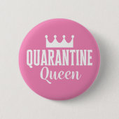 Quarantine Queen 2020 Ronde Button 5,7 Cm (Voorkant)