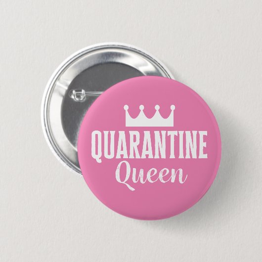 Quarantine Queen 2020 Ronde Button 5,7 Cm (Voorkant /achterkant)