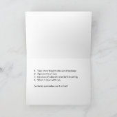 Quarantine Rum Cake Card Kaart (Binnen)