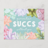 Quarantine Succes zonder jou | Grappig dat u ontbr Briefkaart (Voorkant)