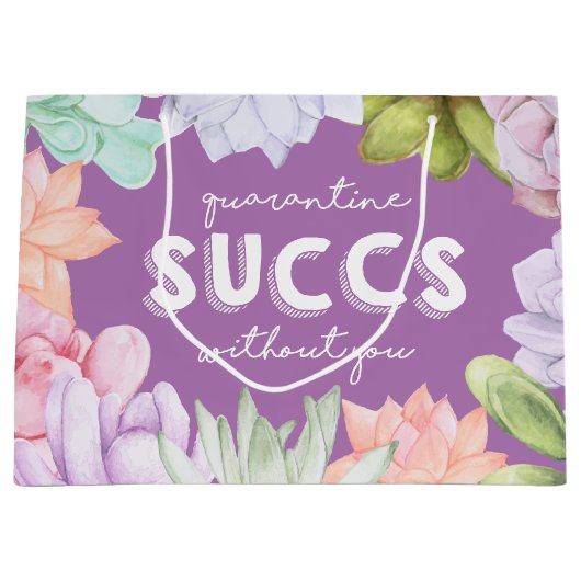 Quarantine Succes zonder jou Groot Cadeauzakje (Voorkant)