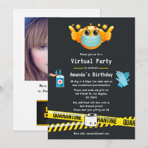 Quarantine Virtual Birthday Party foto Kaart