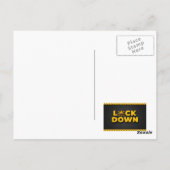Quarantine virtueel verjaardagsfeestje briefkaart (Achterkant)