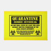 Quarantine Zombie Outbreak Deurmat (Voorkant)
