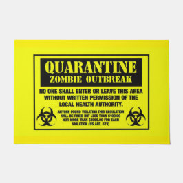 Quarantine Zombie Outbreak Deurmat