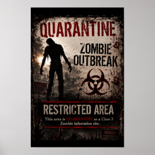 Quarantine Zombie-uitbraak – Verboden Gebied Poster