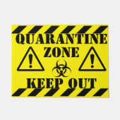 Quarantine Zone Deurmat (Voorkant)
