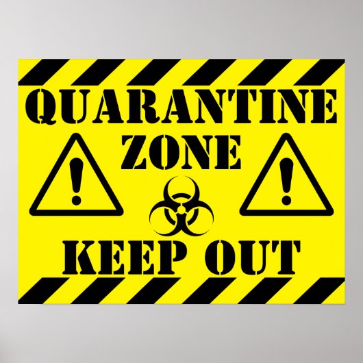 Quarantine Zone Poster (Voorkant)