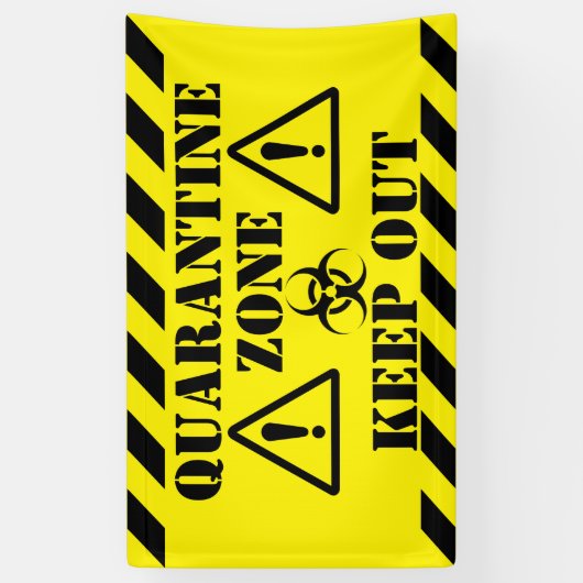 Quarantine Zone Spandoek (Verticaal)