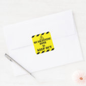 Quarantine Zone Vierkante Sticker (Envelop)
