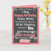 Quarantined Birthday Kaart (Gele Bloem)