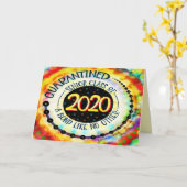 "Quarantined Senior 2020"-inspiratie Kaart (Gele Bloem)