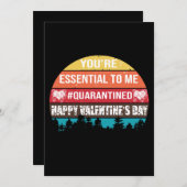 Quarantined Valentijnsdag Card 15 Feestdagenkaart (Voorkant / Achterkant)