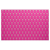 Quarantini Cocktail Pattern Face Mask Hot Pink Stof (Fat Quarter)