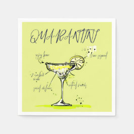 Quarantini Covid Social Isolation Cocktail Recipe Servet