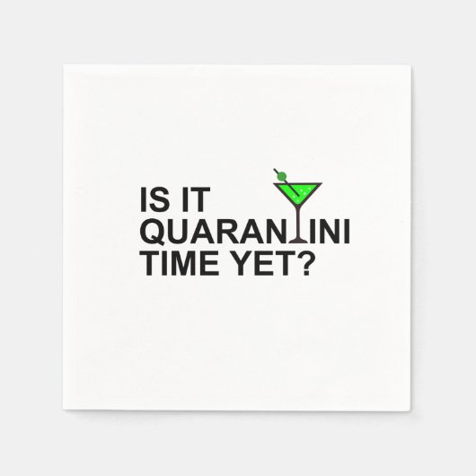 Quarantini Paper Napkin Servet (Voorkant)