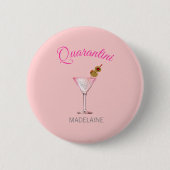 Quarantini Personal Cocktail Glass Pink Ronde Button 5,7 Cm (Voorkant)