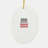 Quarantino 2021 keramisch ornament (Voorkant)