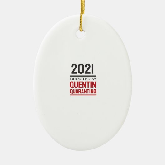 Quarantino 2021 keramisch ornament (Voorkant)