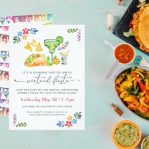 Quarantino-de-Mayo   Virtual Cinco-de-Mayo Party Kaart