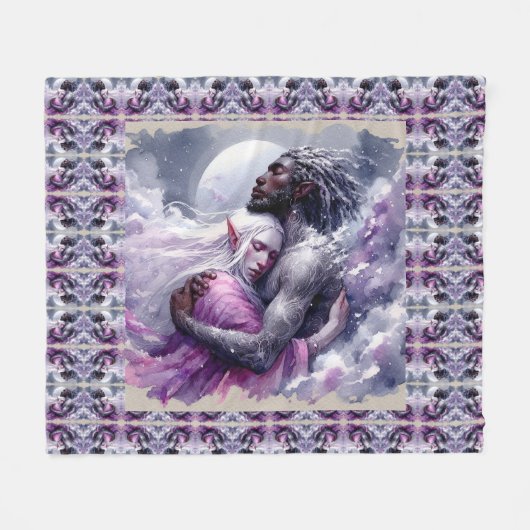 Quaraun & BoomFuzzy - Omhelzen Fleece Deken (Voorkant (Horizontaal))