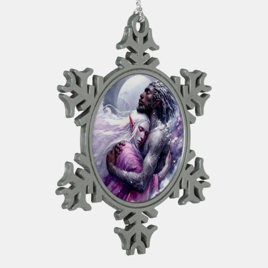 Quaraun & BoomFuzzy - Omhelzen Tin Sneeuwvlok Ornament (Links)