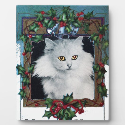 QUARE CHRISTMAS MET HOLLYBERRIA EN GORDELS FOTOPLAAT (Voorkant)