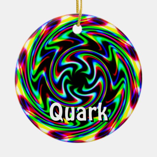 Quark (de woorden veranderen) keramisch ornament (Voorkant)