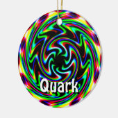 Quark (de woorden veranderen) keramisch ornament (Links)